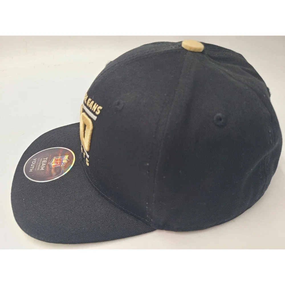 Youth New Orleans‎ Saints NFL Team Apparel Snapback Hat Cap NFL Football Black